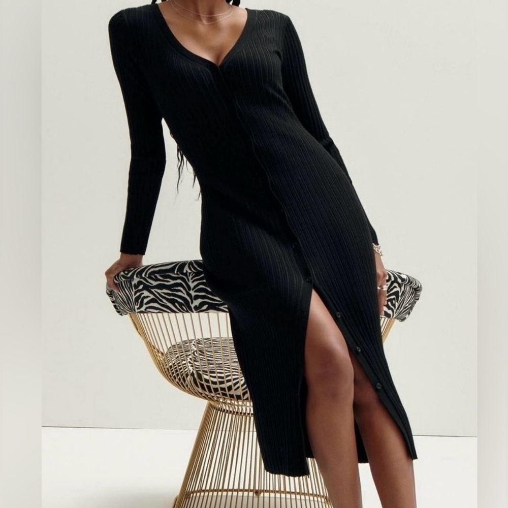 NWT LITA by Ciara Icon Rib Sweater Dress- Size Small - Picture 5 of 16